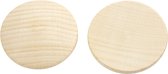 Houten knopen, d 40 mm, dikte 6 mm, 10 stuk/ 1 doos