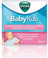 Vicks Babyrub - Hydraterende en verzachtende balsem voor baby’s - 50ml
