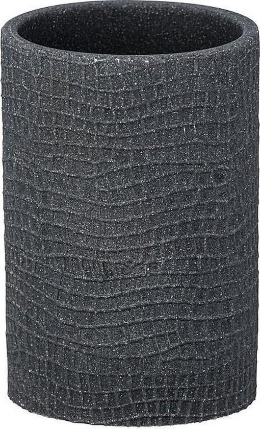 Wenko Badkamerbeker Peanut 7 X 10,5 Cm Polyresin Antraciet