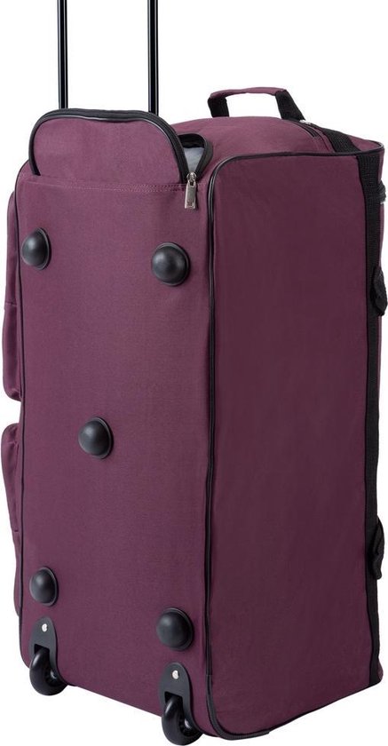 Monzana Sac De Voyage 85L Noir à roulettes trolley sac de sport