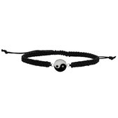 Armband | Katoenen armband met yin-yangsymbool