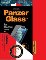 PanzerGlass Feyenoord Case Friendly Screenprotector voor de iPhone 12 Mini - Zwart