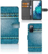 Wallet Book Case Samsung Galaxy S20FE Telefoon Hoesje Jeans