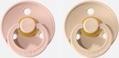 Bibs fopspeen - maat 1 0-6 maanden - 2 stuks - blush - vanilla