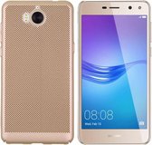 BackCover Holes - Telefoonhoesje - Hoesje voor Huawei Y5 2017/Y6 2017 - Goud