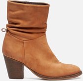 Ann Rocks Enkellaarsjes cognac - Maat 36