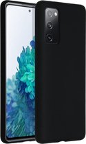 Accezz Hoesje Geschikt voor Samsung Galaxy S20 FE Hoesje Siliconen - Accezz Liquid Silicone Backcover - Zwart