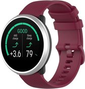 Siliconen Smartwatch bandje - Geschikt voor  Polar Unite siliconen bandje - donkerrood - Horlogeband / Polsband / Armband