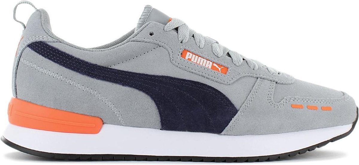 PUMA R78 Sd Heren Sneakers - Quarry-Peacoat-Dragon Fire - Maat 45 | bol.com