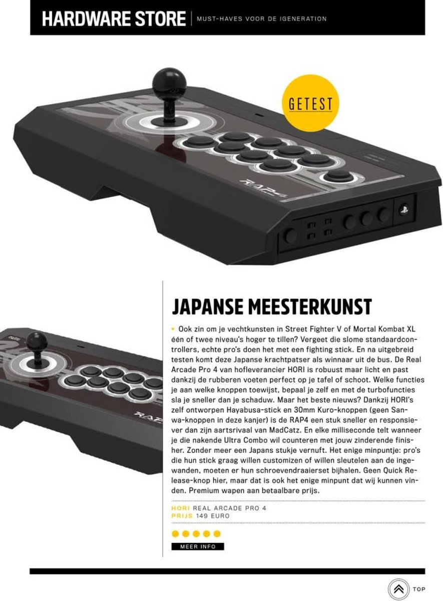 Stick Hori Real Arcade Pro 4 Kai : Performance Arcade Supérieure