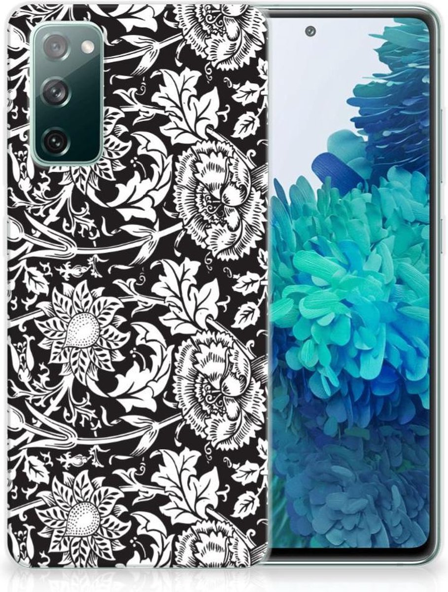 TPU Hoesje voor Samsung Galaxy S20 FE TPU Case Black Flowers