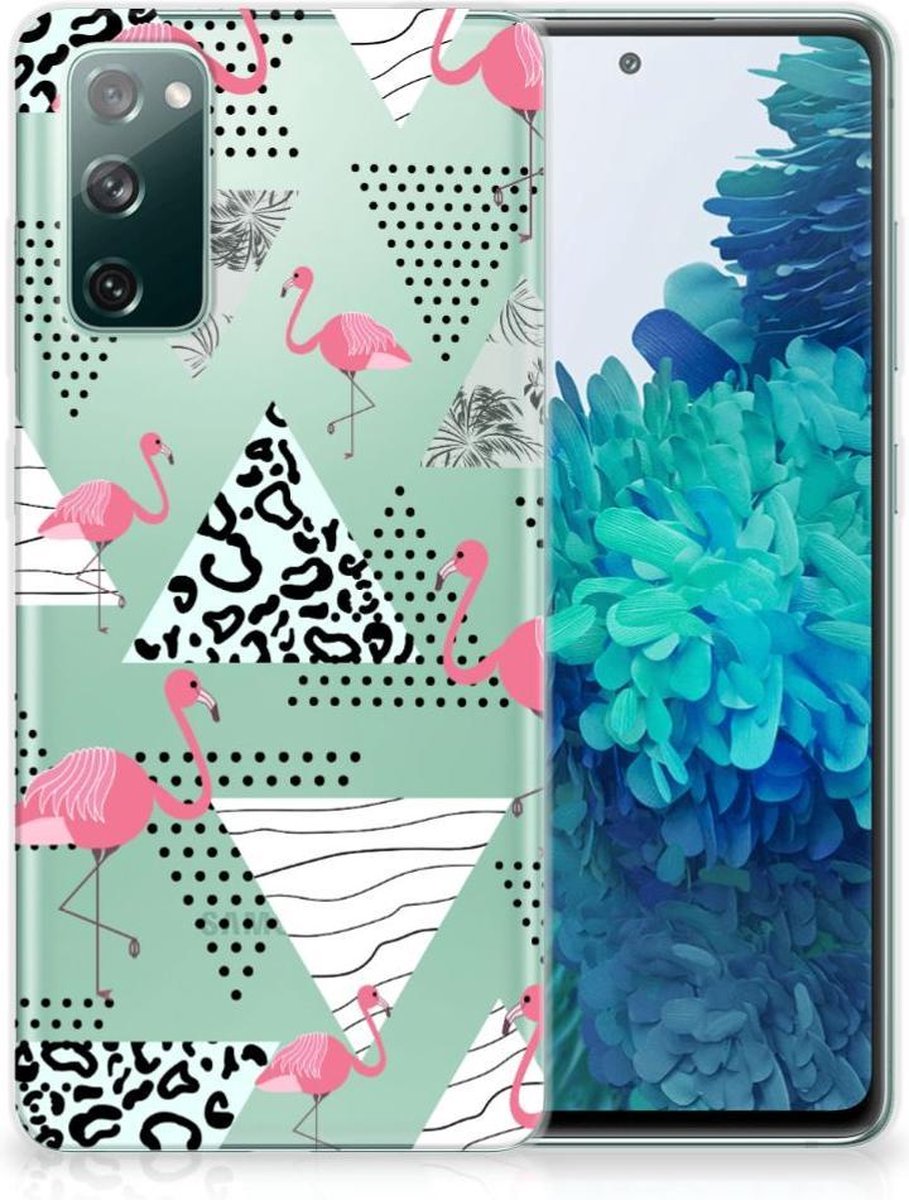 Samsung Galaxy S20 FE TPU Hoesje Flamingo Triangle