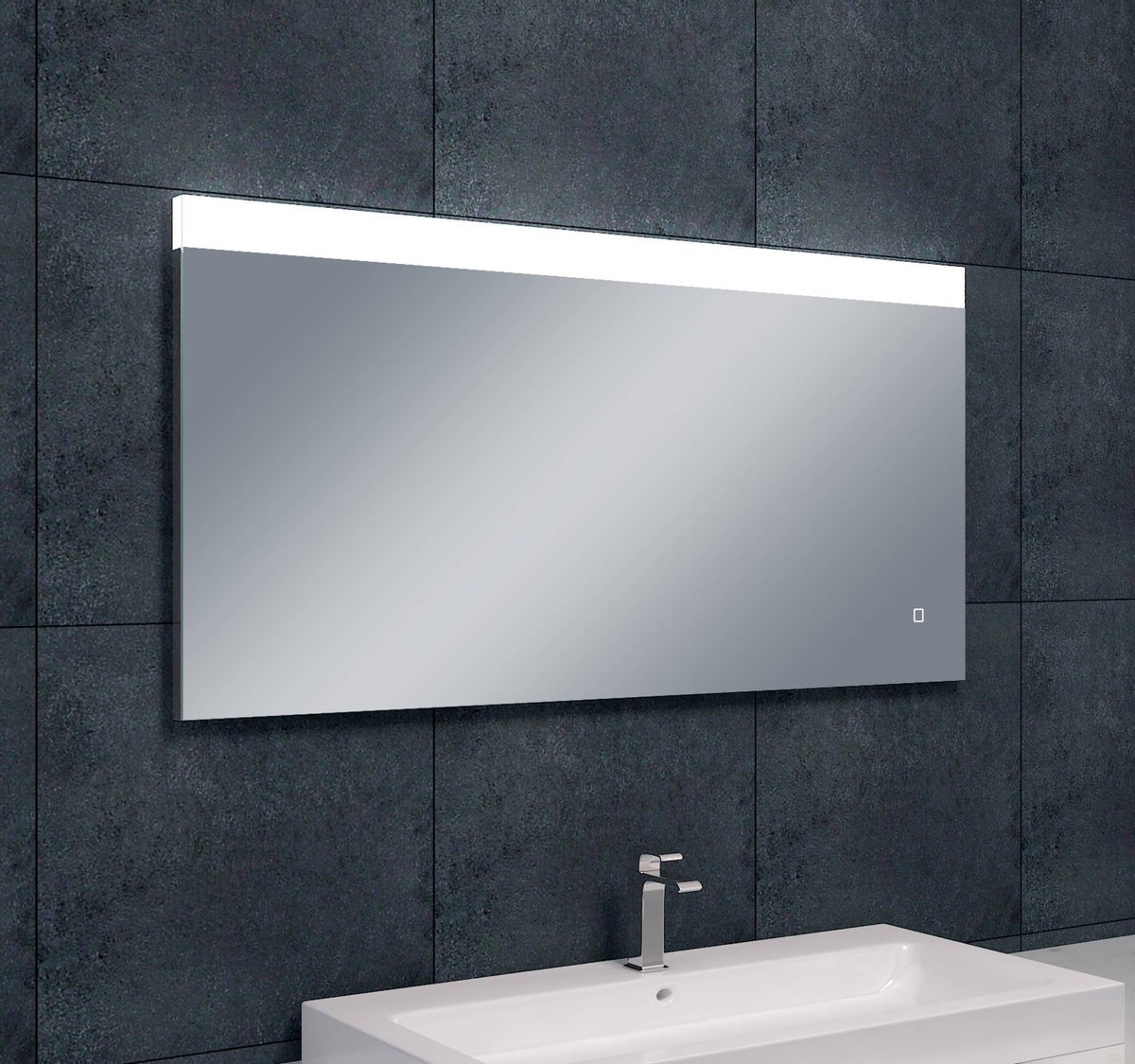 Saqu Shine Spiegel met LED 120x60 cm