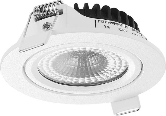 Bejaarden Soeverein spijsvertering LED Inbouwspot Kantelbaar – Wit – 2700 Kelvin Extra Warm Wit - 230 Volt -  IP44 –... | bol.com