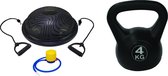 Tunturi - Fitness Set - Balanstrainer - Balance Trainer & Tunturi Kettlebell 4 kg