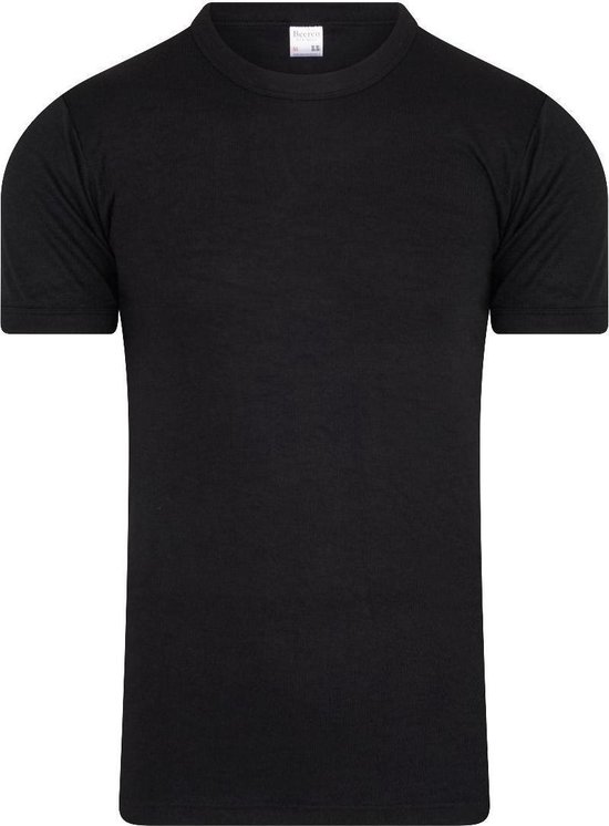 Beeren Heren Thermo Shirt korte mouw - Zwart - maat XL | bol