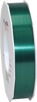 1x XL Hobby/decoratie donkergroene kunststof sierlinten 2,5 cm/25 mm x 91 meter- Luxe kwaliteit - Cadeaulint lint/ribbon