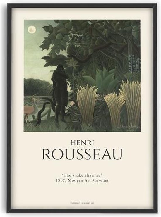 Henri Rousseau - The Snake Charmer - 50x70 cm - Art Poster - PSTR studio