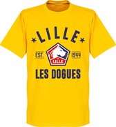 OSC Lille Established T-Shirt - Geel - L