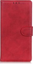 Luxe Book Case - Xiaomi Redmi Note 9T Hoesje - Rood