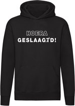 Hoera geslaagtd sweater | school | examens | studie | cadeau | unisex | capuchon