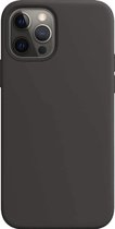 Geschikt voor: iPhone 12 Pro Max Siliconen Back Cover - Zwart