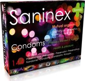 Saninex - condooms - 144 stuks - condooms met glijmiddel - mutual orgasm