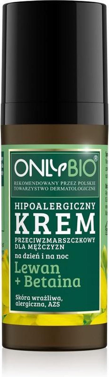 Onlybio - Hypoallergenic Anti-Wrinkle Cream For Men For Day And Night Lecan + Betaine