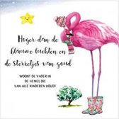 Cadeaubord - je flamingo hoger dan de blauw - Bijbel - Christelijk - Majestic Ally - 1 stuk