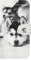 ADEL Kunstleren Book Case Pasjes Portemonnee Hoesje Geschikt voor Samsung Galaxy S10e - Hond Liggend