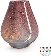 Design vaas venice - Fidrio CRANBERRY - glas, mondgeblazen bloemenvaas - diameter 22 cm hoogte 28,5 cm