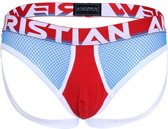 Andrew Christian Almost Naked Retro Net Brief Jock Rood - MAAT XL - Heren Ondergoed - Jockstrap voor Man - Mannen Jock