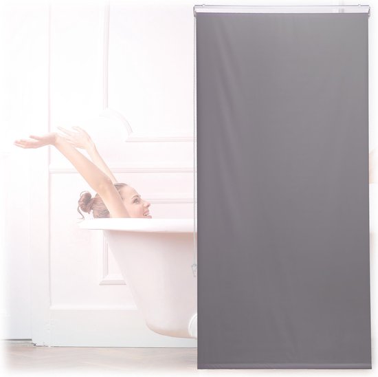 relaxdays Store à enrouleur de Douche gris - rideau de douche baignoire -  montage au... | bol.com