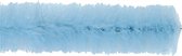 Chenilledraad, L: 30 cm, dikte 15 mm, blauw, 15 stuk/ 1 doos
