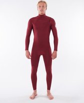 Rip Curl Heren Wetsuit Dawn Patrol Performance Chest Zip 3/2 - Maroon M/T