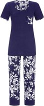 Blauwe Ringella pyjama bloemen