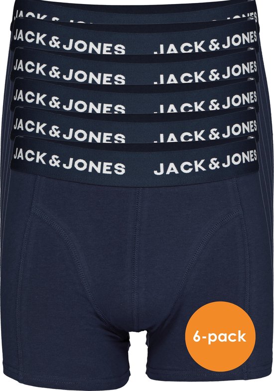 JACK & JONES boxers Jacanthony trunks (6-pack) - navy blauw - Maat: XXL