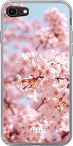 6F hoesje - geschikt voor iPhone 8 - Transparant TPU Case - Cherry Blossom #ffffff