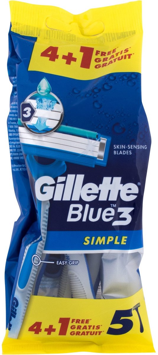 Gillette - Blue3 Simple ( 5 Ks ) - Disposable Schming