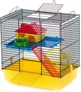 Duvo+ Kooi teddy 1 color Geel/zwart 36x24x36cm