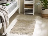 Beliani ZERDALI - Vloerkleed - beige - jute