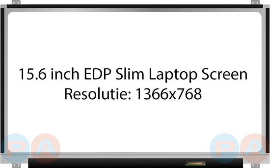 Écran d'ordinateur portable fin EDP de 15,6 pouces résolution 1366x768.