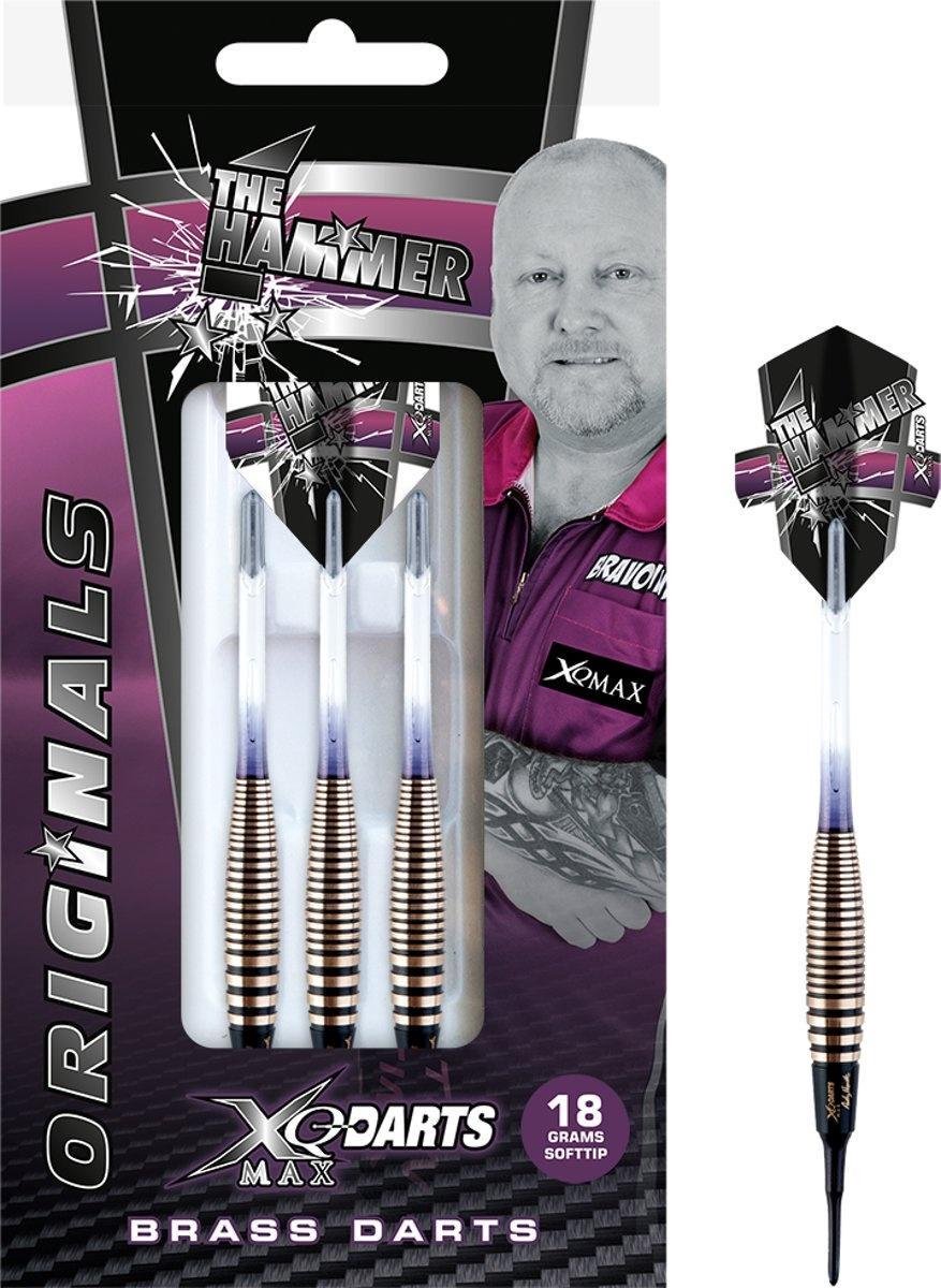 XQMax Dartpijlen Andy Hamilton Original 95% Softtip 18 Gr Zwart