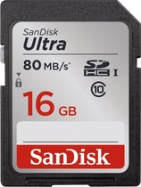 Sandisk SDHC Ultra 16,0 GB 80 Mo/s CL10