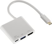 Hama 3in1-USB-C-multiport-adapter Voor USB 3.1,HDMI En USB-C (gegevens + Power)