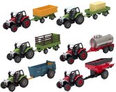 Agri Life 1:43 Tractor + Aanhanger Assorti