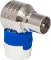 Hirschmann KOSWI5 Coax Connector Male Wit / Blauw