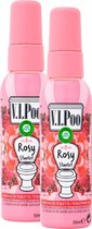 Air Wick V.I. Poo Toiletparfum Luchtverfrisser - Rosy Starlet - 2 Stuks - Voordeelverpakking