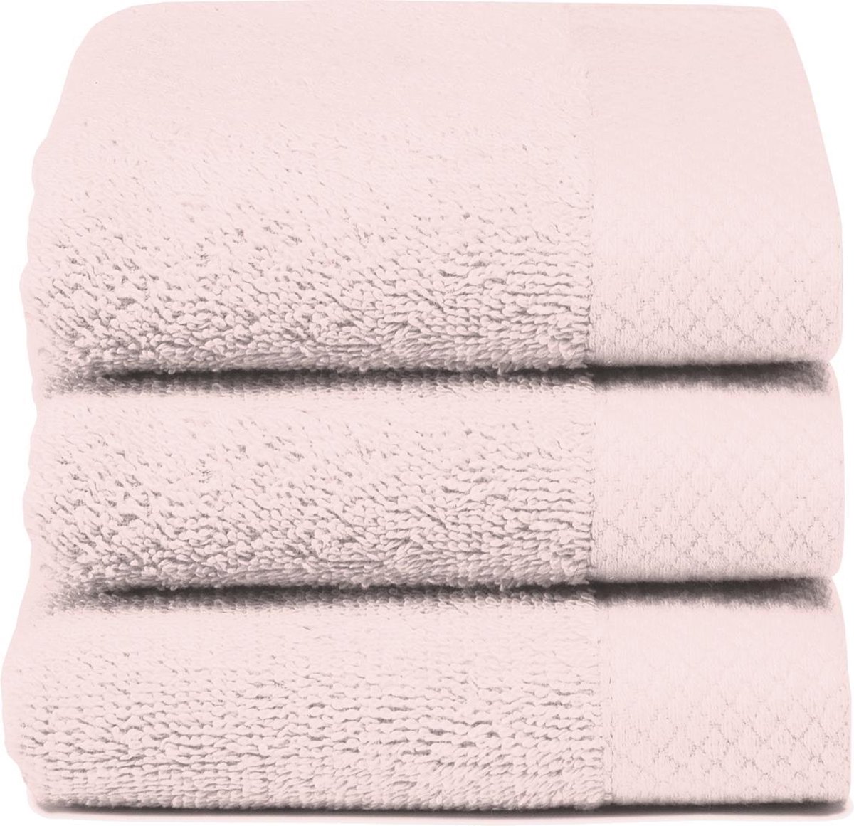 Seahorse Pure gastendoek 30x50 cm - Set van 5 - Roze