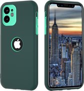 ShieldCase dubbellaags siliconen hoesje geschikt voor Apple iPhone 11 - groen-aqua